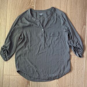 Aerie Grey Henley Women's Top